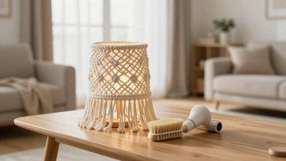 Jak dbać o abażur z makramy?