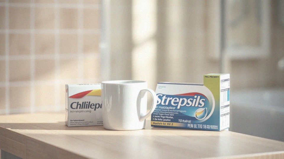 Jakie składniki aktywne znajdują się w Cholinexie i Strepsils?