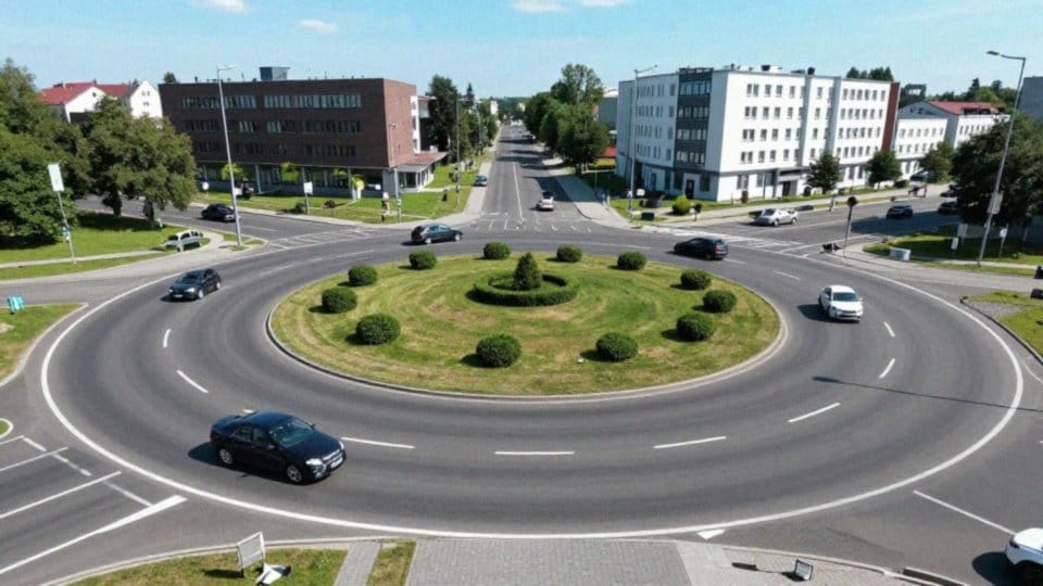 Jak unikać kolizji na rondzie dwupasmowym?