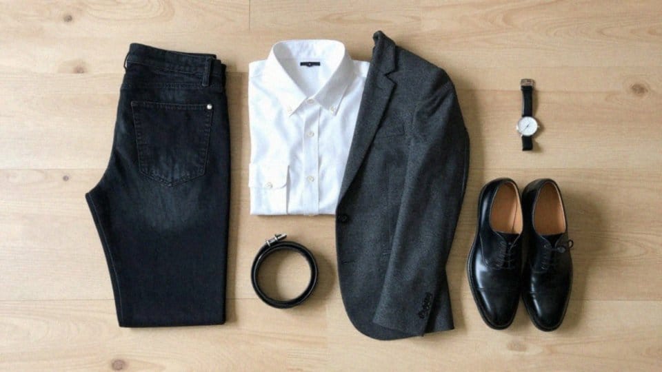 Jak zestawić czarne jeansy w stylu smart casual?