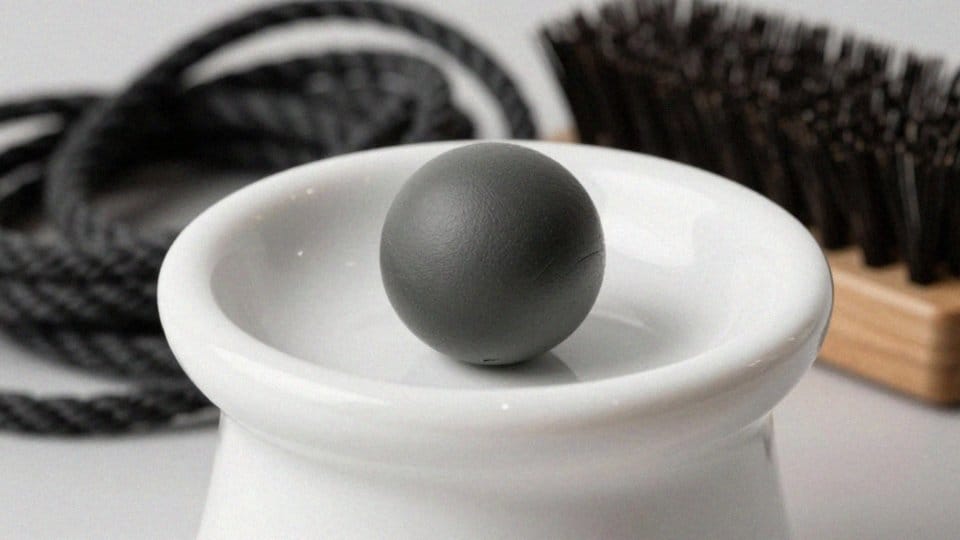 Czy gumowa kula jest bezpieczna dla komina ceramicznego?