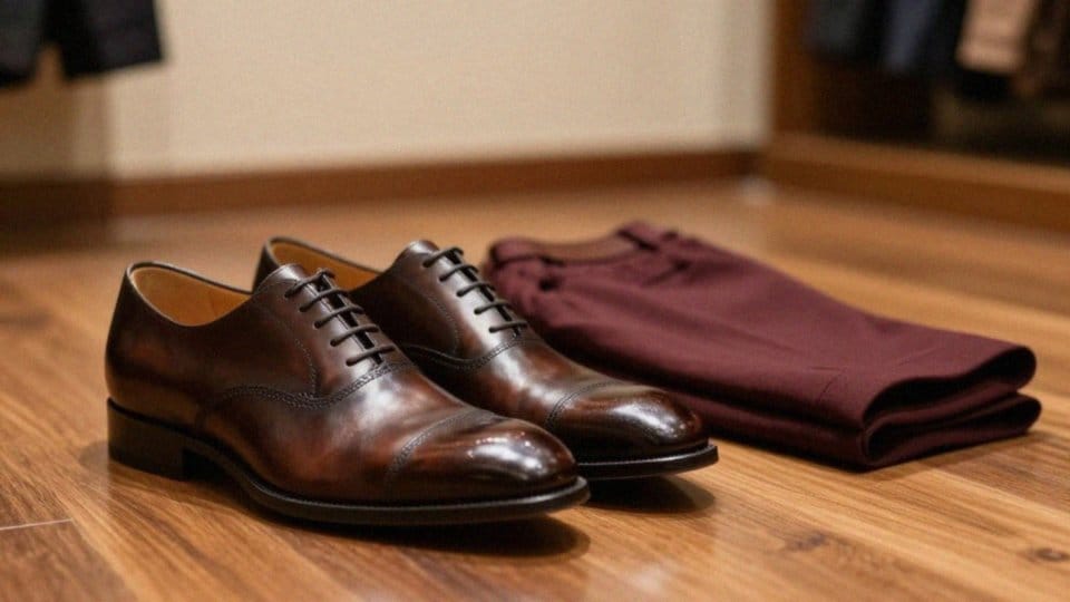 Jak zestawiać brązowe buty z kolorowymi spodniami?