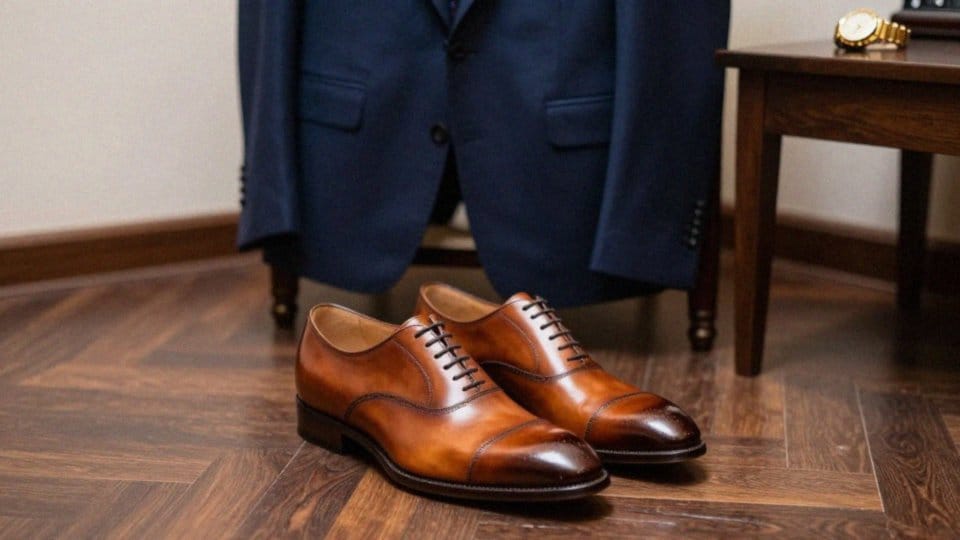 Jak nosić koniakowy w stylizacjach formalnych?