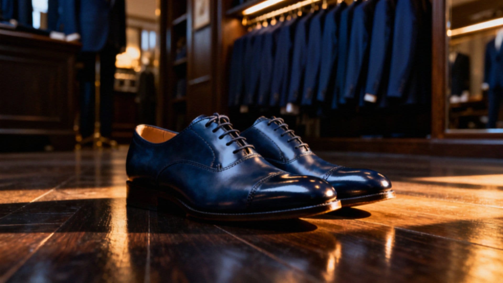 Niebieskie buty do garnituru — jak je nosić i łączyć?