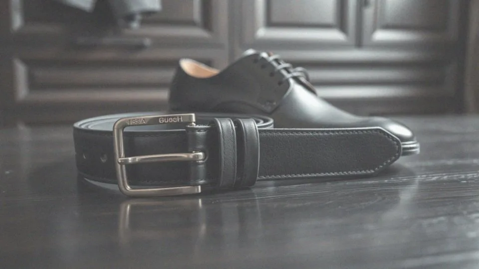 Czarny pasek do garnituru – kluczowy element eleganckiej stylizacji