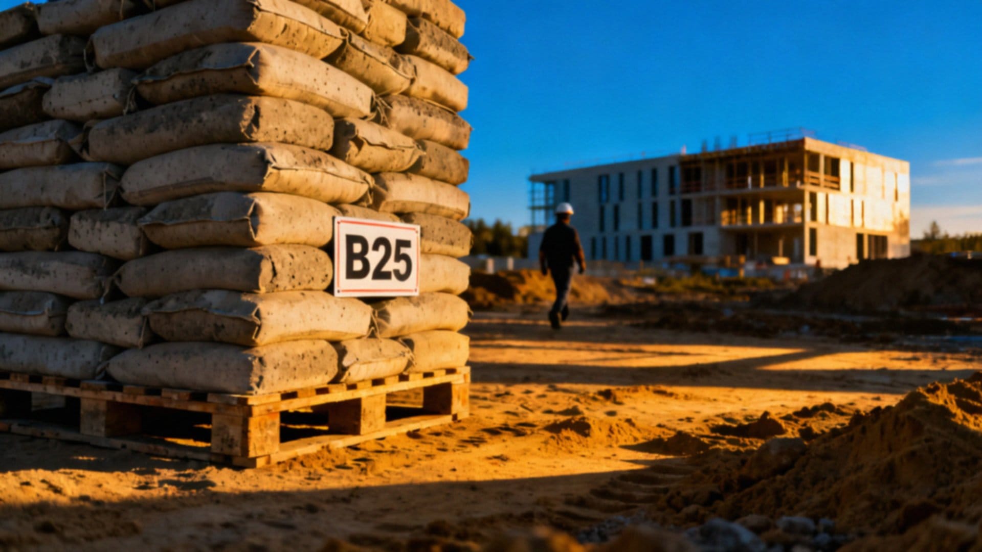 Paleta betonu B25 — właściwości, zastosowanie i transport